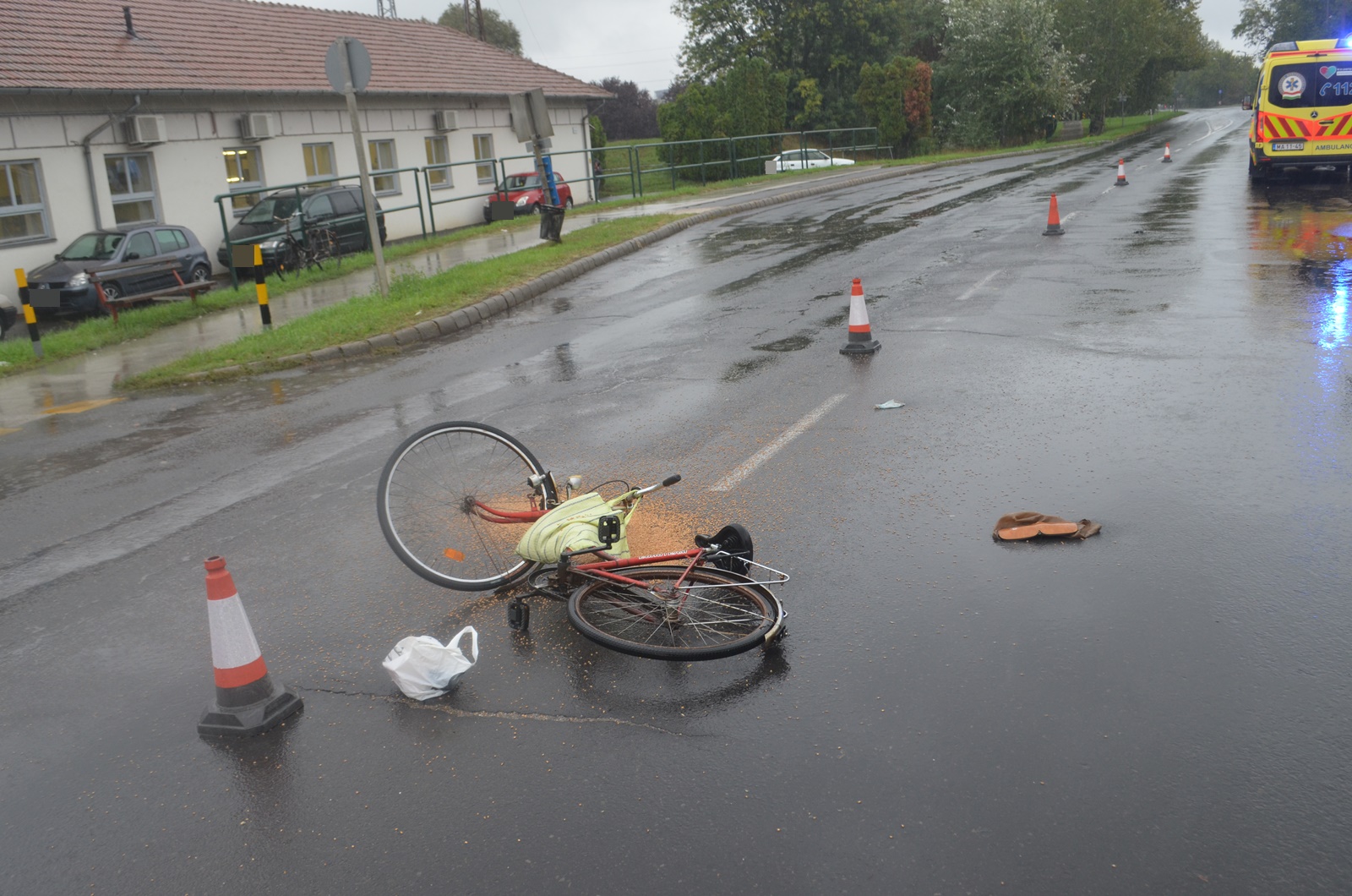Békéscsabán egy kerékpáros sérült meg a keddi balesetben Fotó forrás: police.hu
