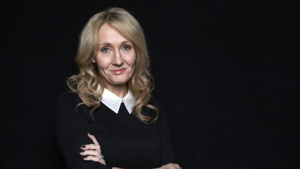 FILE - This Oct. 16, 2012 file photo shows author J.K. Rowling at an appearance to promote her latest book 