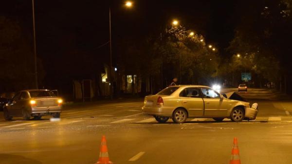Békéscsabán a Luher és a Jókai utca sarkán történt balest. Fotó: police.hu