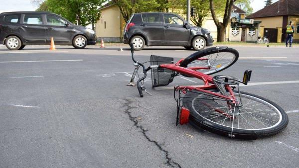Baleset Békéscsabán. Fotó: police.hu