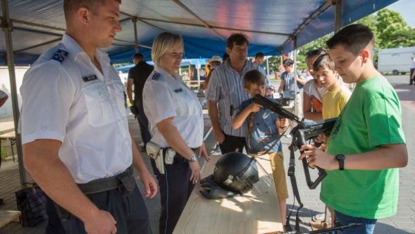 Kéklámpás Nap Orosházán. Fotó: police.hu. 