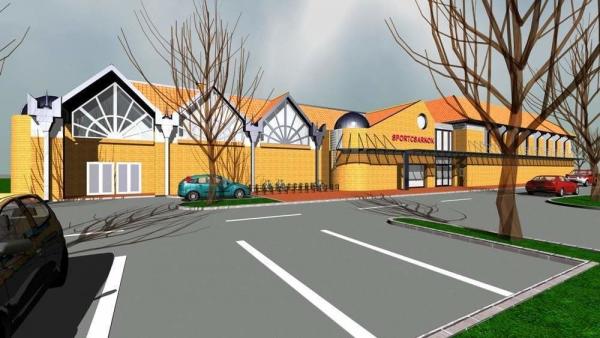 Ilyen lesz a vésztői sportcsarnok (Fotó: Vésztő város önkormányzata)
