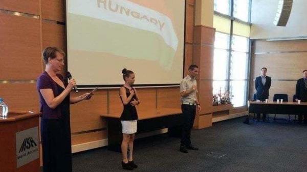 Mihály Réka letette a Siketolimpiai esküt. Fotó forrás: Kopp Békéscsabai Atlétikai Club