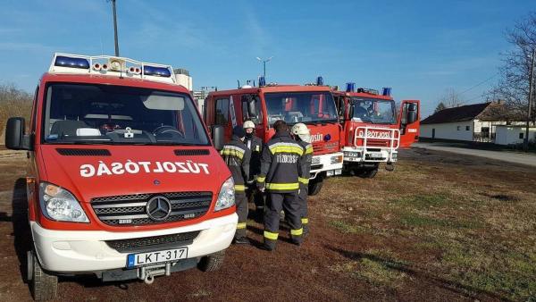 Katasztrófavédelmi gyakorlat Mezőkovácsházán. Archív fotó: behir.hu