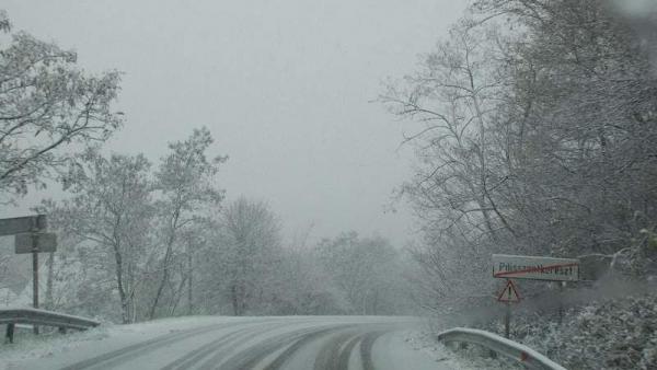 A Pilisszentkereszt utáni útszakasz nehezebben járható (fotó: zivatar.hu)