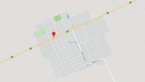 Csorvás térképen (Google Maps)