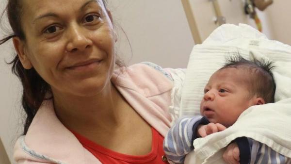 A megye idei első babája (fotó: beol.hu)