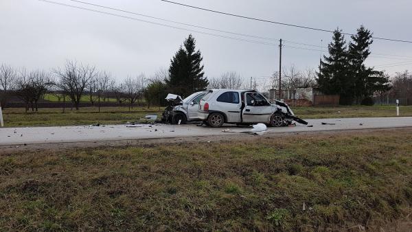 A 2018 februárjában történt baleset helyszínén készült fotó Forrás: behir.hu