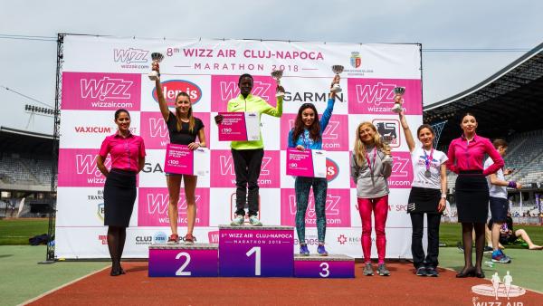 Pap Csilla a dobogón. Fotó: BCSAC