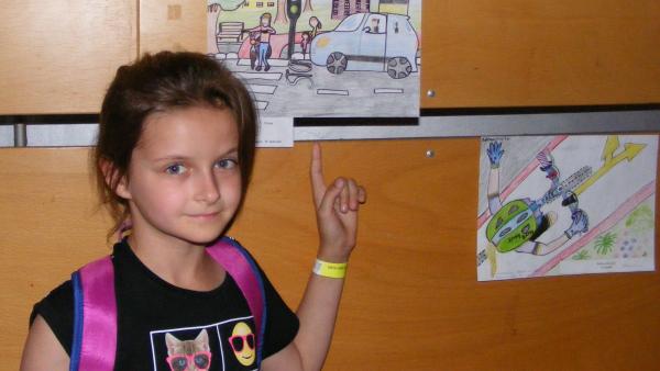 A rajzpályázat egyik díjazottja. Fotó: police.hu