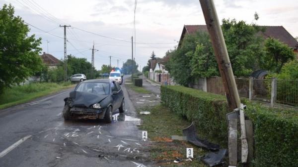 Baleset 2018.május 19-én. Fotó: police.hu