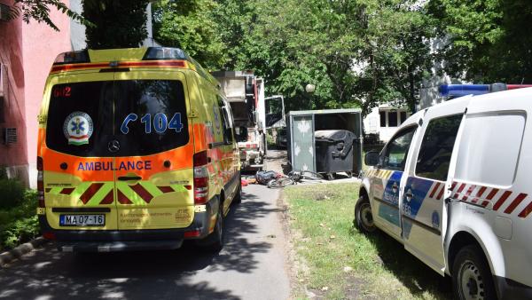 Baleset Békéscsabán, 2018-05.17-én. Fotó: police.hu