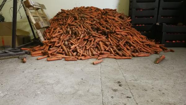 Ezt a nagy kupac répát foglalta le a NAV. Fotó:  Nemzeti Adó- és Vámhivatal