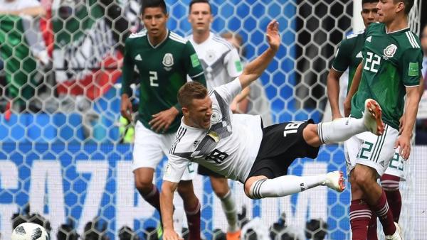 A németek botlottak, de még nem kerültek padlóra (Fotó: AFP)