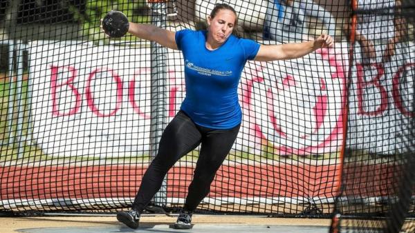 Márton Anita diszkoszvetésben is győzött (Fotó: MTI)