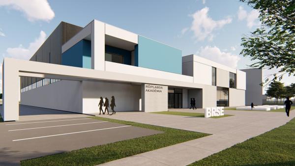 A látványtervek alapján ilyen lesz a röplabda akadémia. Fotó: BRSE