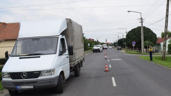 Baleset Gyomaendrődön 2018.06.02-án. Fotó: police.hu