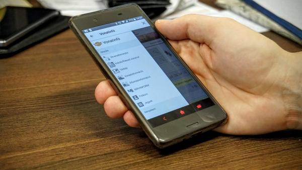 A Vonatinfo app. Fotó: behir.hu/V.D.