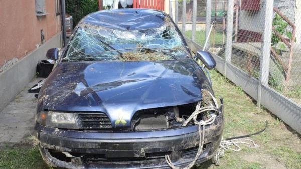 Baleset Csorváson. Fotó: police.hu
