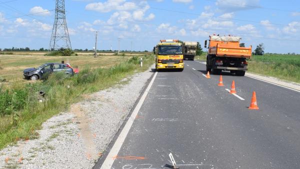 Baleset Telekgerendásnál. Fotó: police.hu