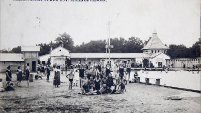 Egy még régebbi nyár, 1924-es fotó az akkori fürdőből (fotó: Árpád Gyógy és Strandfürdő)