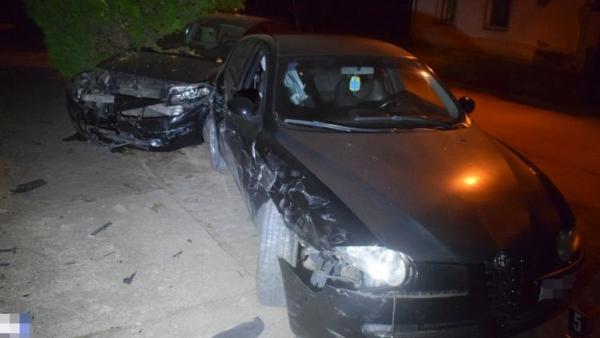 A békéscsabai, Wagner utcai baleset (fotó: police.hu)