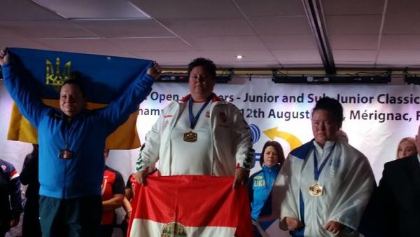 Szabó Ágnesnek is sikerült a dobogó legfelső fokára állnia. Fotó: Facebook/ Orosházi Toldi SE