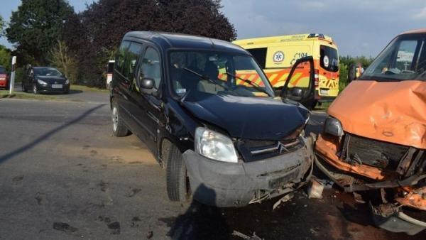 Baleset Köröstarcsán. Fotó: police.hu