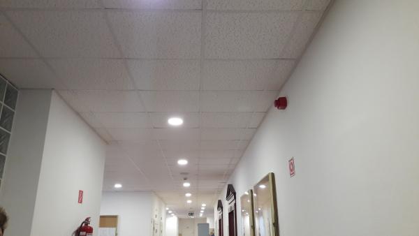 A Battonyai Járásbíróság LED-világítása. Fotó: Gyulai Törvényszék