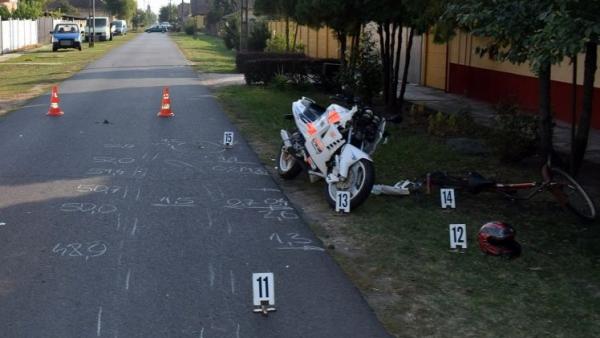 Baleset Újkígyóson (fotó: police.hu)