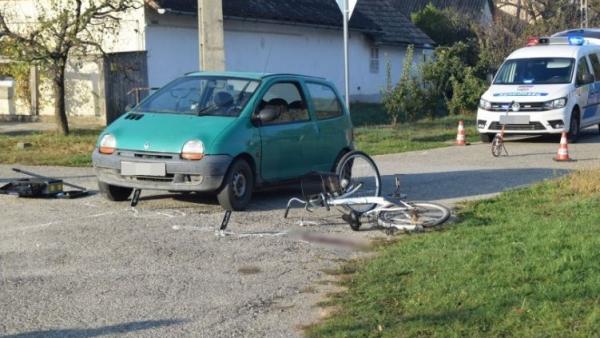 Baleset Füzesgyarmaton. Fotó: police.hu