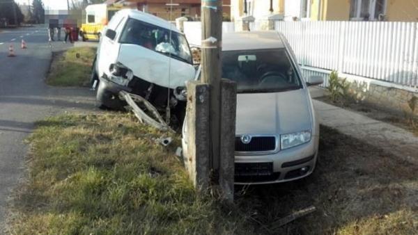 Baleset  Körösladányban 2018.11.18.-án. Fotó: police.hu