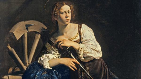 Alexandriai Szent Katalin Michelangelo ábrázolásában. Forrás: Wikipédia