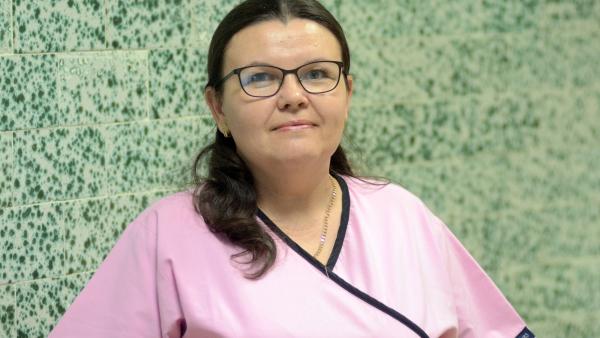 Kiss Gabriella nővér. Fotó: Melega Krisztián/Orosházi Kórház