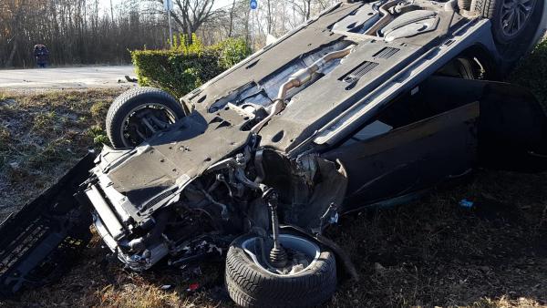 Baleset Kondoros és Kétsoprony között 2018.12.06.-án. Fotó: Kovács Dénes