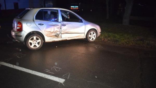 Baleset Gyulán, 2018.12.09.-én. Fotó: police.hu