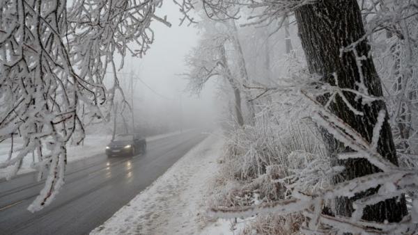 Csúszósak az utak. Fotó: police.hu