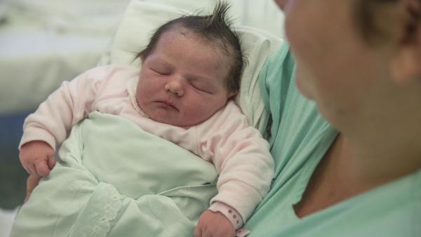 Orosházán született meg 2019 első babája Békés megyében. Fotó: Orosházi Kórház/Melega Krisztián