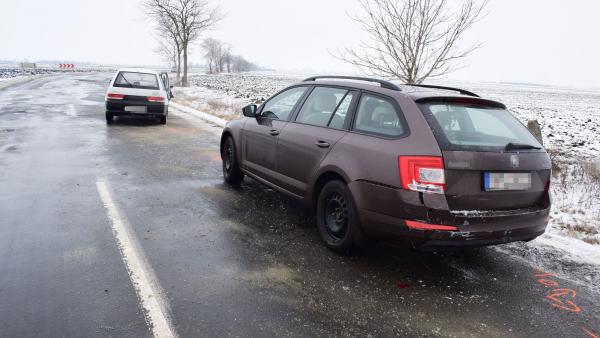 Baleset Mezőberénynél, 2019.01.12.-én. Fotó: police.hu