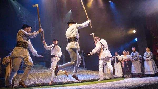 Szente Béla Szárnyad árnyékában címû történelmi játékának próbája a Békéscsabai Jókai Színházban 2019. január 15-én. A színdarabot január 18-án mutatják be Seregi Zoltán rendezésében.
MTI/Rosta Tibor