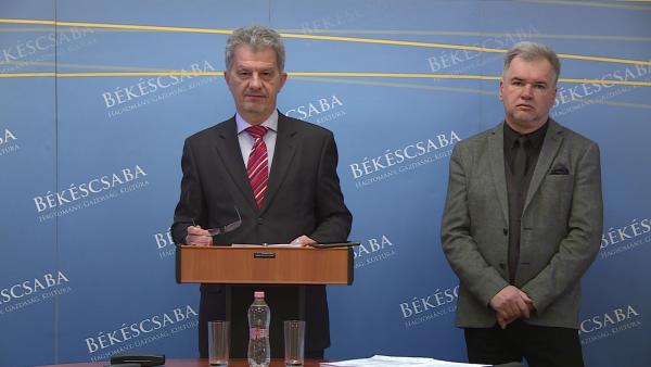 Szarvas Péter polgármester és Nagy Ferenc alpolgármester