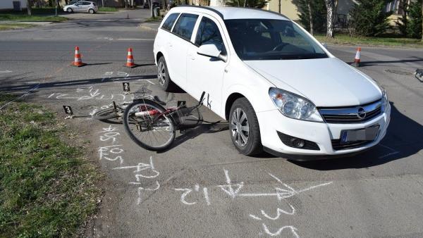 Gyomaendrődön egy kerékpáros nőt ütöttek el (fotó: police.hu)
