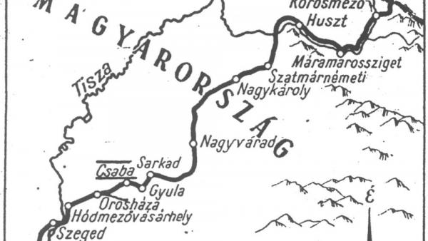 A Lenkey huszárszázad útja Csabán át a harctérre