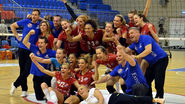 A nyíregyháziak örülhettek a párharc végén. A kép jobb oldalán található nyílra kattintva megnézhetik a mérkőzésről készült galériánkat (Fotó: Kuti István)