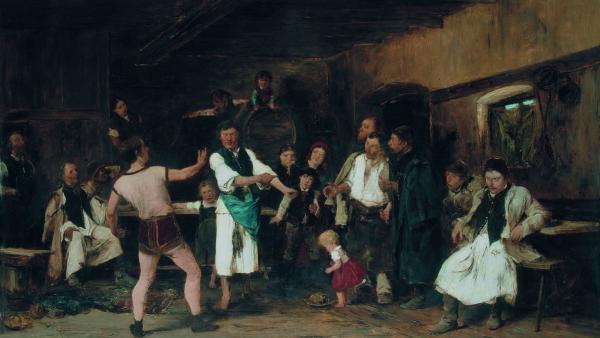 A falu hőse című festményéhez Munkácsy több tanulmányt is készített Békéscsabán