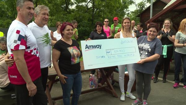 674 ezer 700 forintot gyűjtöttek össze jótékonysági kerékpározással a Békés Megyei Központi Kórház Réthy Pál Tagkórháza Gyermekosztályának. Fotó: Bucsai Ákos