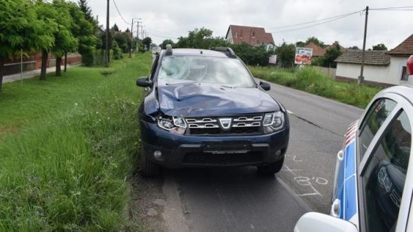 Baleset Békésszentandráson 2019.06.25.-én. Fotó: police.hu