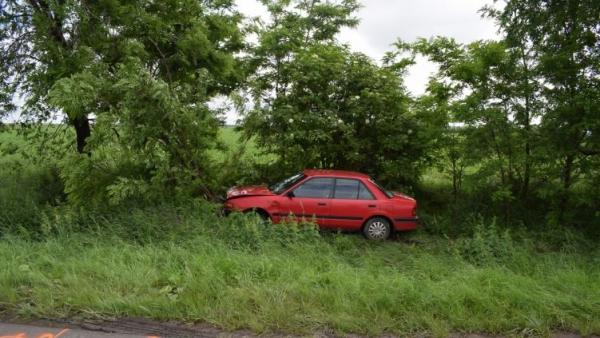 Baleset Kardoskútnál. Fotó: police.hu
