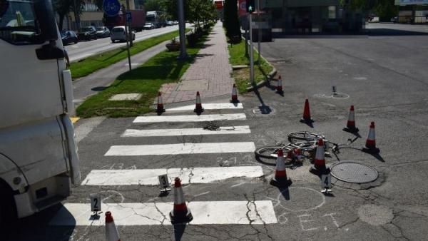 Baleset Szarvason, 2019.06.25.-én. Fotó: police.hu