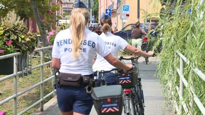 2016 óta minden nyáron kerékpáros rendőrökkel találkozhatnak a járókelők Békéscsabán.